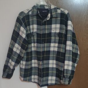 Puritan Navy and White Plaid Shirt